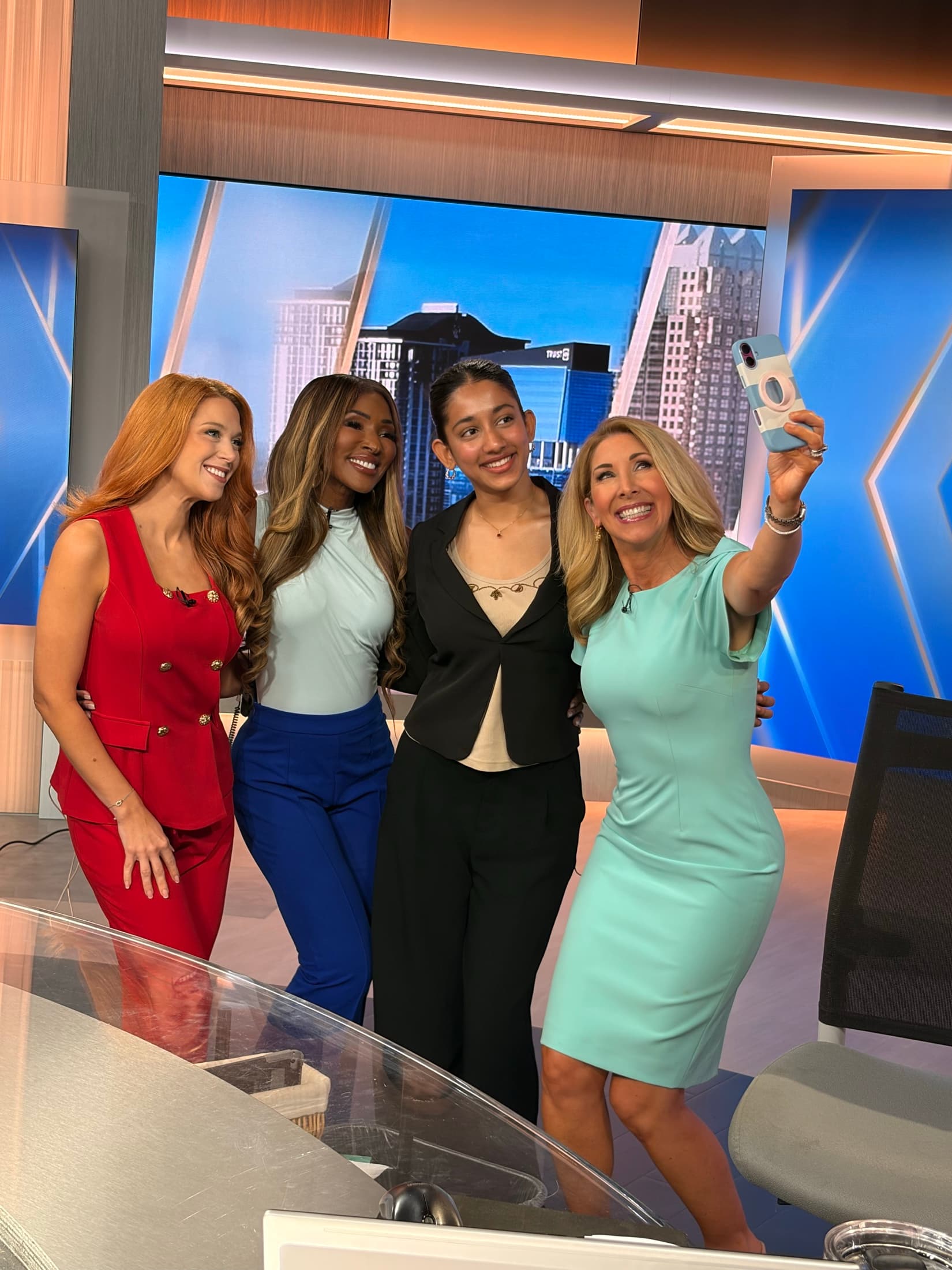 Medolies founder with the Good Day Orlando anchors after the segment
